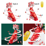 Electric Climbing Ladder Santa Claus Gift Funny for Living Room Shelf Office Style A