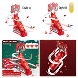 Electric Climbing Ladder Santa Claus Gift Funny for Living Room Shelf Office Style A