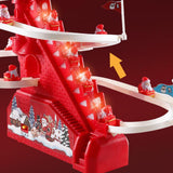Electric Climbing Ladder Santa Claus Gift Funny for Living Room Shelf Office Style A