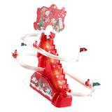 Electric Climbing Ladder Santa Claus Gift Funny for Living Room Shelf Office Style A