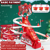 Electric Climbing Ladder Santa Claus Gift Funny for Living Room Shelf Office Style A