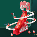 Electric Climbing Ladder Santa Claus Gift Funny for Living Room Shelf Office Style A