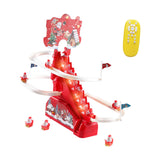 Electric Climbing Ladder Santa Claus Gift Funny for Living Room Shelf Office Style B