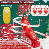 Electric Climbing Ladder Santa Claus Gift Funny for Living Room Shelf Office Style B