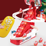 Electric Climbing Ladder Santa Claus Gift Funny for Living Room Shelf Office Style B