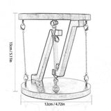 Tensegrity Table Toy Tensegrity Structure Floating Table for Desk Home Decor Dark Brown