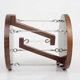 Tensegrity Table Toy Tensegrity Structure Floating Table for Desk Home Decor Dark Brown