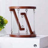 Tensegrity Table Toy Tensegrity Structure Floating Table for Desk Home Decor Dark Brown