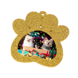 Maxbell 5xChristmas Photo Frame Ornament Christmas Tree Decoration for Fireplace Party Yellow