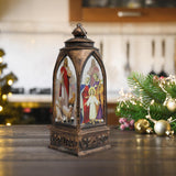 Christmas Lantern Christmas Gift Jesus Lantern for Window Wedding Front Door Style B