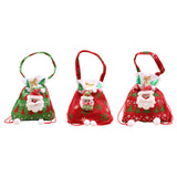 Maxbell 4xChristmas Doll Gift Bag Xmas Candy Bag for Christmas Xmas Party Holiday Green Santa