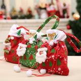 Maxbell 3xChristmas Doll Gift Bag Xmas Candy Bag for Christmas Xmas Party Holiday Green Santa