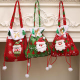 Maxbell 3xChristmas Doll Gift Bag Xmas Candy Bag for Christmas Xmas Party Holiday Green Santa