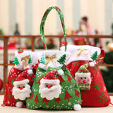 Maxbell 5xChristmas Doll Gift Bag Xmas Candy Bag for Christmas Xmas Party Holiday Green Santa