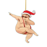 Maxbell 6xChristmas Decorations Tree Ornaments Funny 2023 Christmas Hanging Decoration Style C