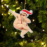 Maxbell 4xChristmas Decorations Tree Ornaments Funny 2023 Christmas Hanging Decoration Style C