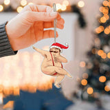 Maxbell 5xChristmas Decorations Tree Ornaments Funny 2023 Christmas Hanging Decoration Style C
