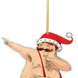 Maxbell 5xChristmas Decorations Tree Ornaments Funny 2023 Christmas Hanging Decoration Style C