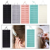 Claw Clip Holder Large Wall Mounted Felt Claw Clip Hanger for Shop Door Dorm Black