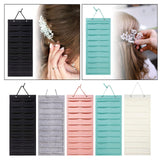 Claw Clip Holder Large Wall Mounted Felt Claw Clip Hanger for Shop Door Dorm Black
