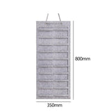 Claw Clip Holder Large Wall Mounted Felt Claw Clip Hanger for Shop Door Dorm Gray
