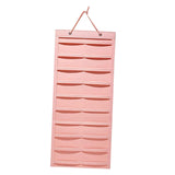 Claw Clip Holder Large Wall Mounted Felt Claw Clip Hanger for Shop Door Dorm Pink