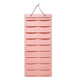 Claw Clip Holder Large Wall Mounted Felt Claw Clip Hanger for Shop Door Dorm Pink