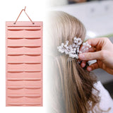 Claw Clip Holder Large Wall Mounted Felt Claw Clip Hanger for Shop Door Dorm Pink