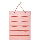 Claw Clip Holder Large Wall Mounted Felt Claw Clip Hanger for Shop Door Dorm Pink