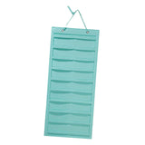 Claw Clip Holder Large Wall Mounted Felt Claw Clip Hanger for Shop Door Dorm Blue