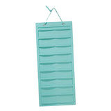 Claw Clip Holder Large Wall Mounted Felt Claw Clip Hanger for Shop Door Dorm Blue