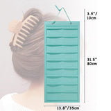 Claw Clip Holder Large Wall Mounted Felt Claw Clip Hanger for Shop Door Dorm Blue