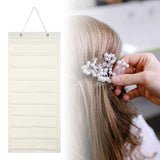 Claw Clip Holder Large Wall Mounted Felt Claw Clip Hanger for Shop Door Dorm White