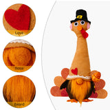 Thanksgiving Plush Standing Turkey Doll Ornament for Study Desk Multipurpose Male