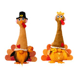 Thanksgiving Plush Standing Turkey Doll Ornament for Study Desk Multipurpose Male
