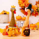 Thanksgiving Plush Standing Turkey Doll Ornament for Study Desk Multipurpose Male