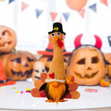 Thanksgiving Plush Standing Turkey Doll Ornament for Study Desk Multipurpose Male