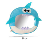 Car Baby Backseat Mirror Cartoon Shark Stable Clear View Car Rearview Mirror