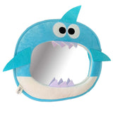 Car Baby Backseat Mirror Cartoon Shark Stable Clear View Car Rearview Mirror
