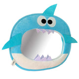 Car Baby Backseat Mirror Cartoon Shark Stable Clear View Car Rearview Mirror