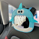 Car Baby Backseat Mirror Cartoon Shark Stable Clear View Car Rearview Mirror