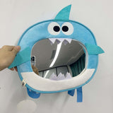 Car Baby Backseat Mirror Cartoon Shark Stable Clear View Car Rearview Mirror