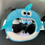 Car Baby Backseat Mirror Cartoon Shark Stable Clear View Car Rearview Mirror