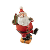 Small Resin Santa Statue Farmhouse Standing Desk Home Tabletop Santa Figures Style B