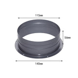 Duct Connector Flange Plate Metal Heating Adapter Ventilation Pipe Connector 120mm