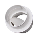 Pipe Draft Blocker Exhaust Fan Sealed Duct Adaptor for Kitchen Bathroom Home 120mm