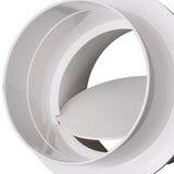 Pipe Draft Blocker Exhaust Fan Sealed Duct Adaptor for Kitchen Bathroom Home 120mm