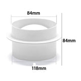 Pipe Draft Blocker Exhaust Fan Sealed Duct Adaptor for Kitchen Bathroom Home 120mm
