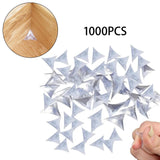 1000Pcs Stair Inside Corner Dust Guards Dustproof Corners for Cabinet Drawer