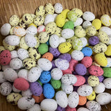 50x Easter Foam Eggseaster Artificial Eggs for Home Home Garden Decor Crafts white egg spots